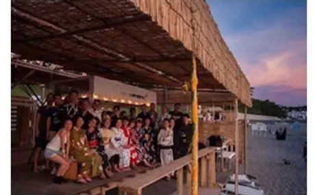 今年も浴衣姿で、葉山のビーチで、”スターパーティ“ 。 「ゆかた星見会2023＠カラフルカフェon the beach」に協力。