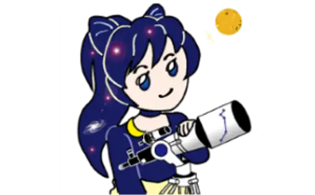 ビクセン公認LINEスタンプ 「宙ガールズメンバーC-osmos（コスモ）ちゃん」が リリースされました。